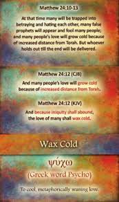 And because lawlessness will abound, the love of many will grow cold. Pin On Good News Of Yeshua The Messiah