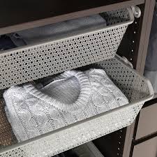 Fixing ikea alex drawer hard to open. Komplement Metal Basket With Pull Out Rail Dark Grey Ikea