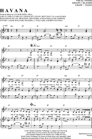 Eine klaviatur kʰlavi̯aˈtʰuːɐ̯ (von lateinisch clavis ‚schlüssel', im übertragenen sinne ‚taste'; Havana Klavier Gesang Pdf Noten Klick Auf Die Trio Noten Um Reinzuhoren Noten Zum Download Fur Verschiedene Instrumen Noten Klavier Klavier Noten