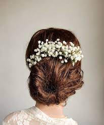 Baby S Breath Boutonniere Wedding Boutonniere Made Of Bridesmaid Hair Accessories Babys Breath Hair Boho Bridal Hair