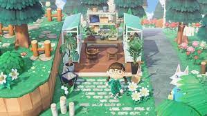 Acnh Garden Green House Area Space Animals Animal Crossing 3ds Animal Crossing