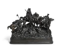 Don Cossacks Crossing The Balkans A Bronze Figural Group After The Model By Evgeni Lanceray 1875 1946 Cast By Chopin St Petersburg Sothebys Sculpture Art