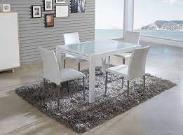 table de salle a manger rectangulaire avec rallonge lisbonne laquee blanche avec plateau en table salle a manger salle a manger verre table de cuisine moderne