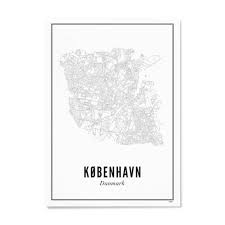 Stadtplan von kopenhagen | detaillierte gedruckte karten von kopenhagen stadtplan mit sehenswürdigkeiten zum gratis download karten und stadtpläne kopenhagen kopenhagen. Stadtplan Kopenhagen Karte Oder Poster Schwarz Weiss Druck