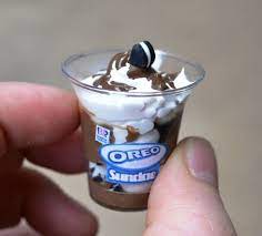 Miniature Baskin Robbins Ice Cream Oreo Ice Cream Miniature Ice Cream American Girl Cup Miniature Drink Miniature Starbucks Charm Miniature Food Mini Foods Tiny Food