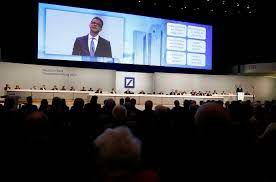Das ziel befindet sich rechts. Deutsche Bank Hauptversammlung Ereignisse Im Newsblog