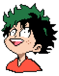 Nezz94 Deviantart Com Izuku Midoriya Cool Pixel Art Pixel Art Anime Pixel Art
