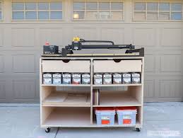 How To Build A Diy Mobile Workbench With Drawers And Shelves Workbench Plans Diy Woodworking Plans Workbench Workbench