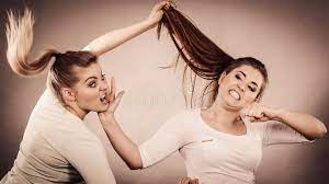 Two Agressive Women Having Argue Fight Stock Photo Image Of Jealousy Quarrel 101472534 Pose Reference Women Fight