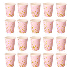 Pack Of 20pcs Polka Dot Paper Cups Baby Shower Birthday Party Supplies Ebay