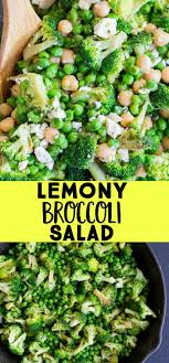 Lemony Broccoli Salad Healthy Side Dishes Healthy Broccoli Salad Vegan Broccoli Salad