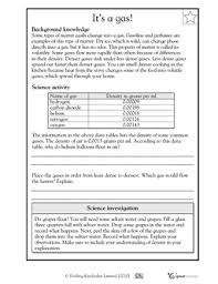 Gas Density Learning Worksheets Word List How To Memorize Things
