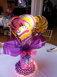 Flower Free Wedding Decor Sugar Weddings Parties Candyland Party Candy Centerpieces Mitzvah Centerpieces