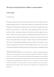 Pdf The Scope Of Legal Positivism Validity Or Interpretation