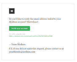 Medium Verify Your Email On Medium Email Email Design Your Email