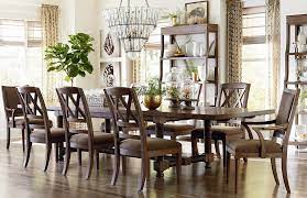 Putting together a cohesive style is easy with furniture packaged into coordinated sets. Compass 104 Trestle Dining Table By Bassett Furniture Contemporary Dining Room Other By Bassett Furniture Houzz