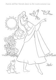 Aurora Disney Princess Coloring Page Novocom Top