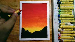 One set of somewhat firm pastels and one set of much softer sticks. Easy Oil Pastel Sunset Drawing For Beginners Step By Step Tutorial Youtube