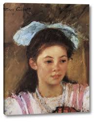 Amazon.com: Ellen Mary With A Large Bow In Her Hair 1908 by Mary Cassatt