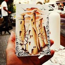 3d Art Artist Drawing Sanat Cini Ceramic Seramik Museum Teacher Travel Cappadocia Turkey Friends Handmade Plate Vase Tiles Paint P S Izobrazheniyami Kappadokiya