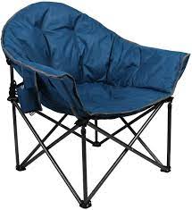 Pick a folding banquet table or a large folding table if you are. Amazon Com Alpha Camp Upgrade Moon Saucer Folding Camping Chair With Cup Holder And Carry Bag Faience Sports Outdoors