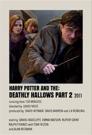 It is the second of two cinematic parts based on j. Harry Potter And The Deathly Hallows Part 2 By Millie Harry Potter Movie Posters Movie Posters Minimalist Deathly Hallows Part 2