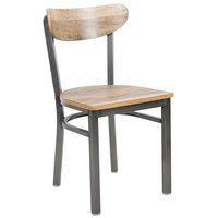 Lancaster Table Seating Boomerang Clear Coat Chair With Driftwood Seat And Back Table Seating Lancaster Table Chair