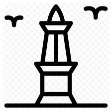 Tugu means monument, which is usually built as a symbol of an area conceptualising characteristics of that region. Free Tugu Jogja Line Icon Available In Svg Png Eps Ai Icon Fonts
