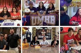 College sport zu günstigen preisen. Sisd Student Athletes Commit To Play College Level Sports In Virtual Signing Events El Paso Herald Post