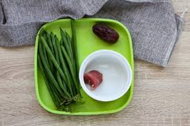 How to cook green beans for baby. Pork Dates And Green Beans Baby S First Foods