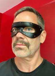 Outlaw With Spots Leather Mask