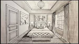 Interior Design Bedroom One Point Perspective Novocom Top