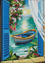 Cuadros de punto de cruz para imprimir. Patrones Gratis De Punto Cruz En Pdf Con Paisajes Free Cross Stitch Patterns As Pdf Files