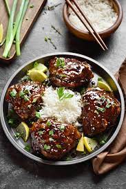 Best Asian Chicken Thighs Recipe Misshomemade Com Chicken Dinner Recipes Chicken Thigh Recipes Chicken Thigh Recipes Baked