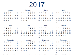 New Printable 2017 Calendar Pdf From Vertex42 Com Printable Yearly Calendar Free Printable Calendar Templates Yearly Calendar Template