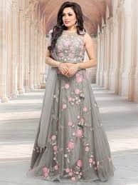 Grey Hue Gorgeous Net Lehenga Choli Latest Designer Lehenga Choli Designer Lehenga Choli For Wo In 2020 Designer Bridal Lehenga Designer Dresses Indian Lehenga Choli