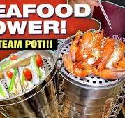 MASSIVE! NINE Layer SEAFOOD Tower in Seoul, South Korea ...