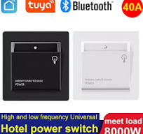 Tuya Smart Hotel Switch 40A with Card – App Control