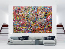 Sehr Grosses Xxl Gemalde Abstrakt Modern Sehr Bunt 200x300cm Von Alex Zerr Abstrakt Gemalde Kunst Ideen