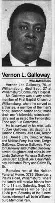 Obituary for Vernon Lee Galloway (Aged 75)
