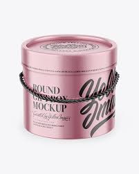 Download Metallic Round Gift Box Mockup In Box Mockups On Yellow Images Object Mockups