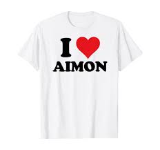 Amazon.com: I Heart Aimon First Name I Love Personalized Stuff T-Shirt :  Clothing, Shoes & Jewelry