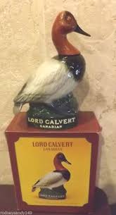 Lord Calvert Canadian North American Canvasback Duck Decanter 1979 Iob Home Bar Accessories Decanters Ebay