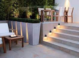 30 Astonishing Step Lighting Ideas For Outdoor Space Architecture Design Contemporary Garden Design Outdoor Stairs Outdoor Spaces