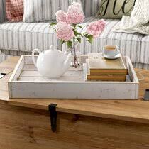 Modern twist on rustic coffee table. White Decorative Trays You Ll Love In 2021 Wayfair