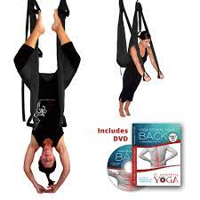 Nailon 210t terapia de inversión antigravedad yoga hamaca swing aerial yoga flying pilates. Black Aerial Yoga Inversion Swing Yoga For Back Pain Dvd St Petersburg Yoga