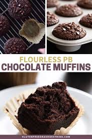 Flourless Chocolate Peanut Butter Muffins A Grain Free Breakfast Chocolate Peanut Butter Muffins Peanut Butter Muffins Gluten Free Chocolate