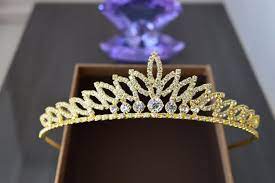 Bridal crown, gold crown gold wedding crown, gold bridal crown, bridal headpiece, gold crystal wedding headpiece, gold. Wedding Tiara Royal Bridal Crown Gold Princess Crown Gold Etsy