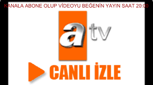 Atv dizilerini ve atv canlı yayını da diğer tüm içeriklerde olduğu gibi ücretsiz izleyebilirsiniz. Atv Canli Yayin Link Aciklamada Youtube