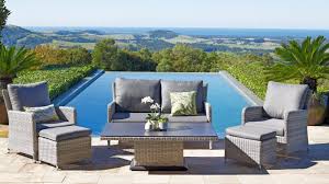 Powder coat aluminum base with teak top and umbrella hole. Buy Norfolk Outdoor 6 Piece Rectangular Mid Height Lounge Dining Setting Harvey Norman Au